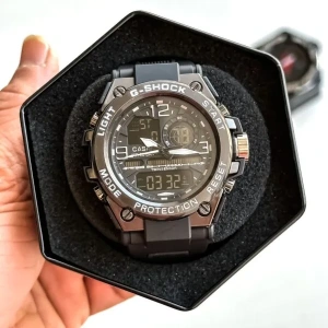 First Copy G-Shock GA Black & White with Green Belt