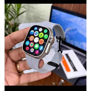 Series 8 Ultra Gray First Copy Smartwatch with Apple Logo